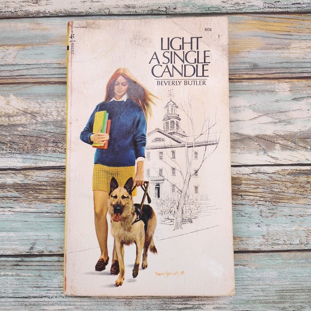 Light a Single Candle Beverly Butler 1972 YA Disability Lost‎ Sight Blind PB